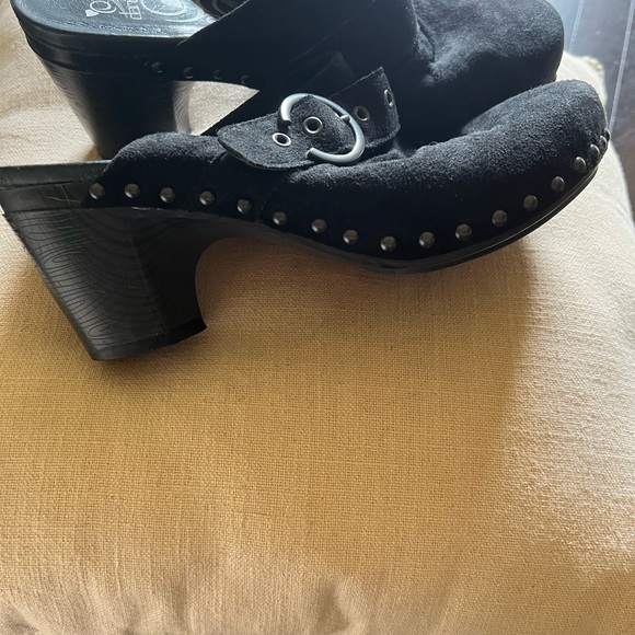 DANSKO NADINE CLOGS BLACK SUEDE SIZE 39 - Picture 5 of 12